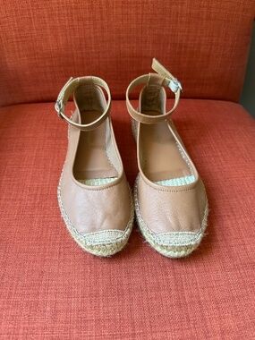 Free People Mason Ballet Espadrille Flats TAN size 37